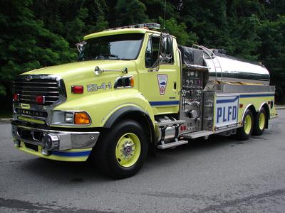 23-4-1: &quot;THE BEAST FROM THE EAST&quot; 2008 US Tanker Sterling Chassis with a 3000gal water tank and a 1500 G.P.M. Hale pump.