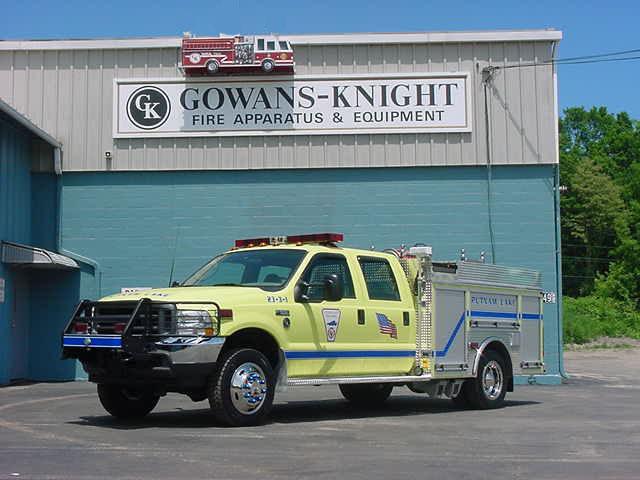 23-3-1: 2003 Ford F-550 Brush Truck built by Gowans Knight equipped with a 125 GPM skid pump with 300 gallons of water and 30 gallons of foam.