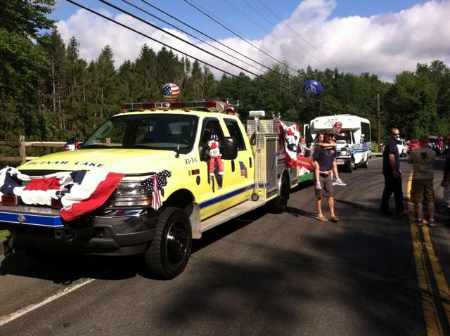 23-3-1 towing Marine 1 and all the members that participated in New Fairfield's 4th of July Parade