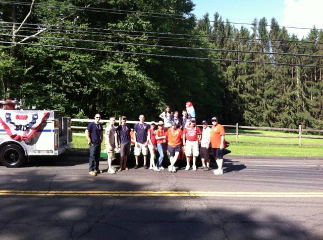 Members participating in the New Fairfield 4th of July Parade